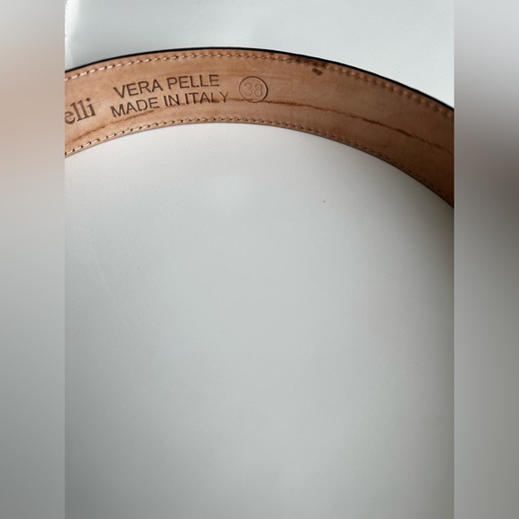 New Pasquale Cutarelli Italy Made Italian Brown Men's Leather Belt 38 - Picture 7 of 8